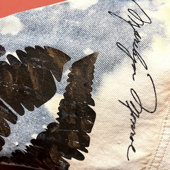 Custom semi graffiti distressed jean jacket - Picture 7 of 16